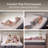 Luzon Adjustable Inclining Bed Frame with Dual Massage Smart App Control Underbedlight USB-459061486