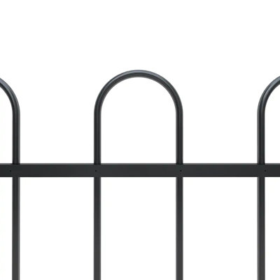 Danyel Black Metal Fence Panels Included
