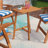 Rectangular Acacia Solid Wood Foldable Outdoor Balcony Table , 23.6 " W 15.4 " D-1351752176