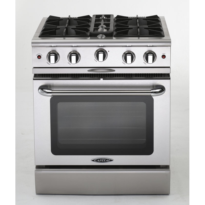 Capital 30" 4.9 Cubic Feet Gas Free Standing Range, Natural Gas