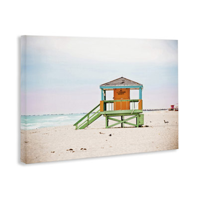 No Lifeguard On Duty Canvas, design by Seven Trees Design