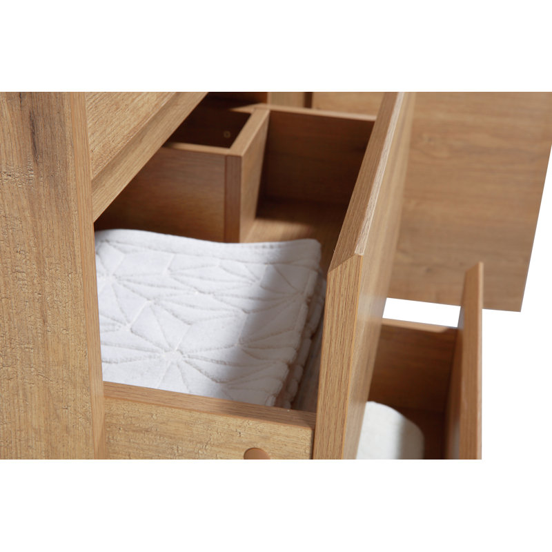 Chumasero 39.8'' Single Bathroom Vanity with Ceramic Top