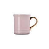 Le Creuset Stoneware Mug With Gold Metallic Handle, 14 Oz.