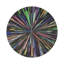 Fireworks Black Vegan Leather Round Coasters-1750721279