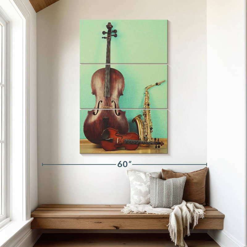 Abarca Jazz Instruments, 50" H x 32" W