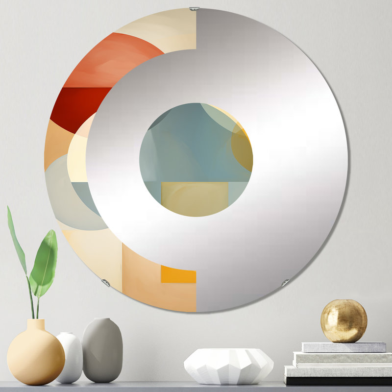 Miroir mural Mid-Century, 23,6 po x 23,6 po