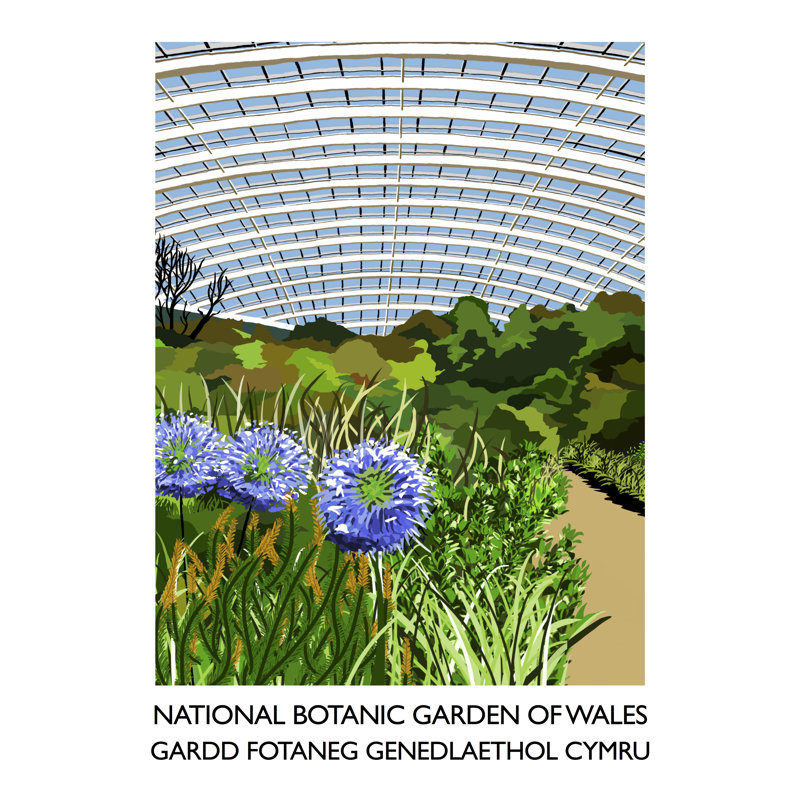 National Botanic Garden Of Wales 2 by Richard O'Neil - Print, 40 cm H x 30 cm W x 1 cm D, No Frame