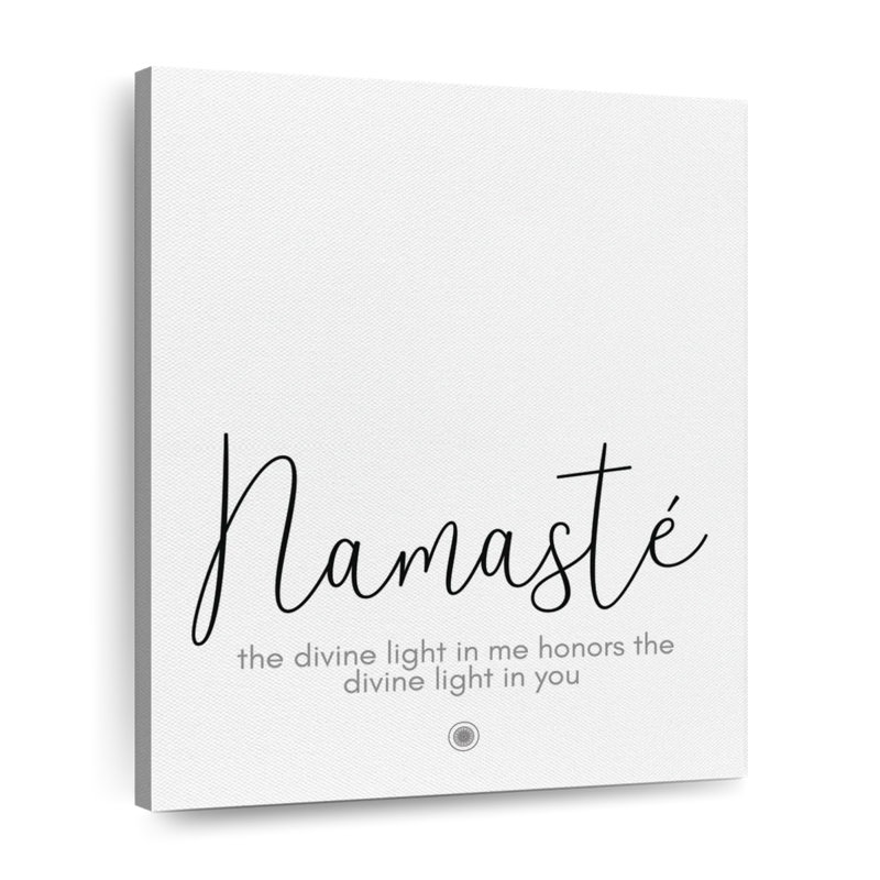 Essence de Namaste zen sur toile, H 10 po x l 8 po x P 1 po