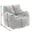 Fauteuil à billes en tissu de peluche Compression-1623512303