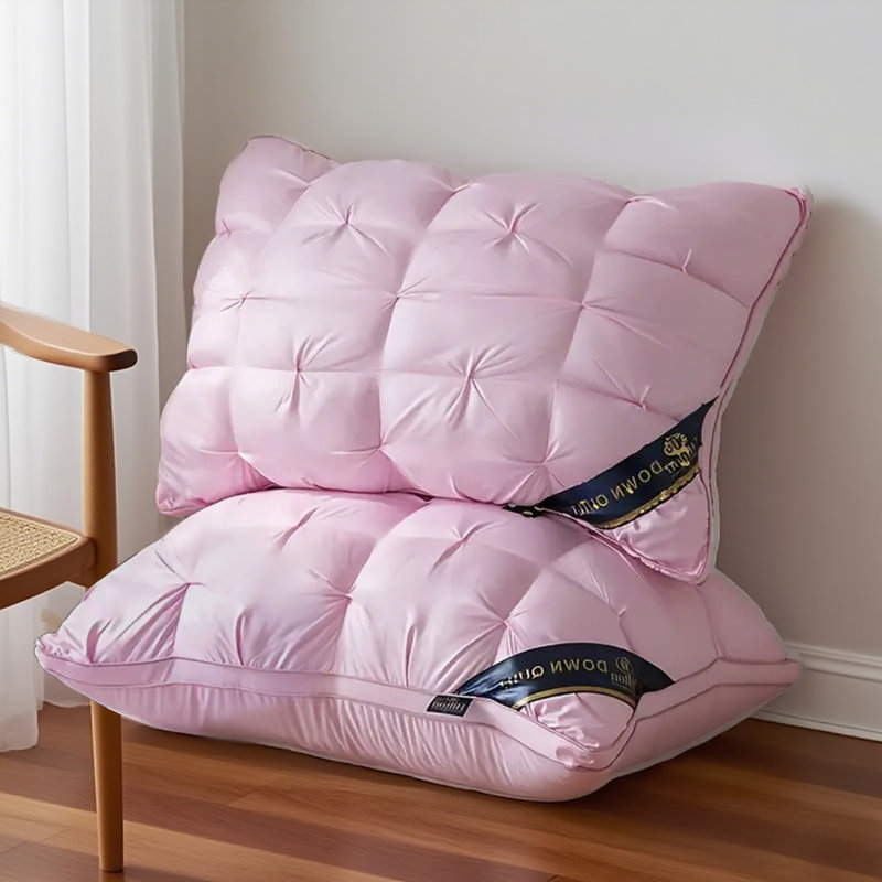 Coussin à pain 3D, doux et confortable, cadeau de qualité hôtelière (2 pièces), Rose