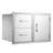 32.5 in. Stainless Steel Grade 304 Stainless Steel Drop-In and Mounting / Installation Required Door & Drawer Combo