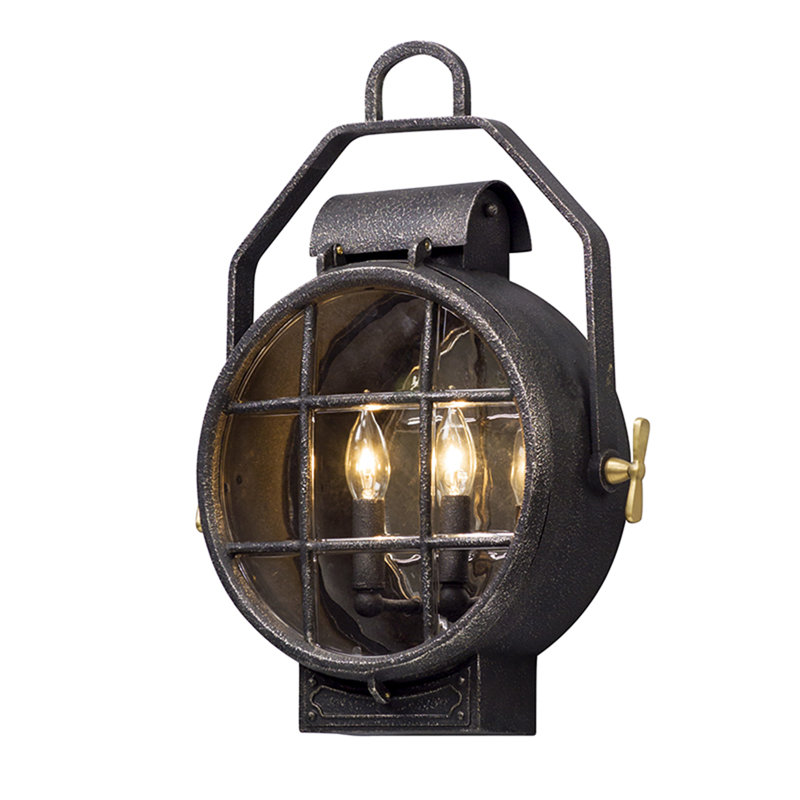 Point Lookout 2-Light Outdoor Flush Mount, 19.25" H x 15" W x 15" D