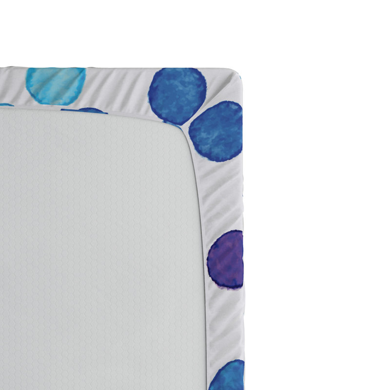 Microfiber Polka Dots Fitted Sheet, Full Fitted Sheet