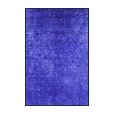 Tapis abstrait bleu