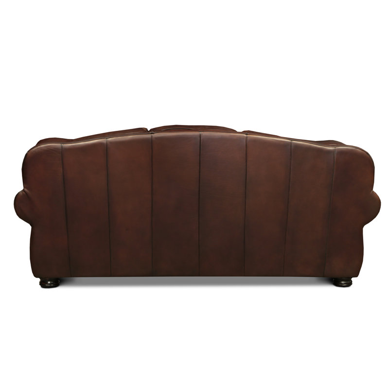 Buckingham Leather Sofa, Polo (Maestro Artisano), Espresso, Yes