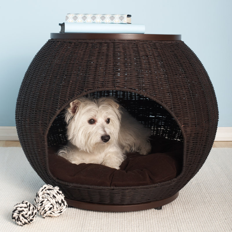 End Table Dog Dome, Espresso