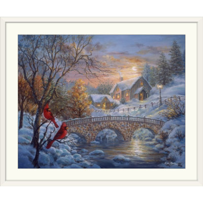 « christmas art winter coucher coucher » par nicky boehme, reproduction d’art