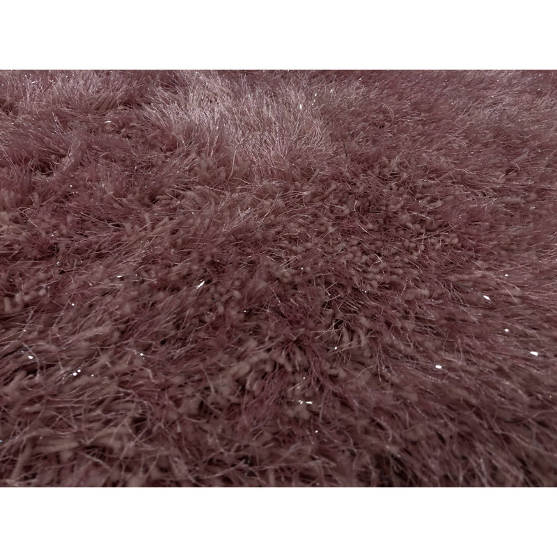 Prater Solid Colour Shag Area Rug, Rectangle 120 x 170cm