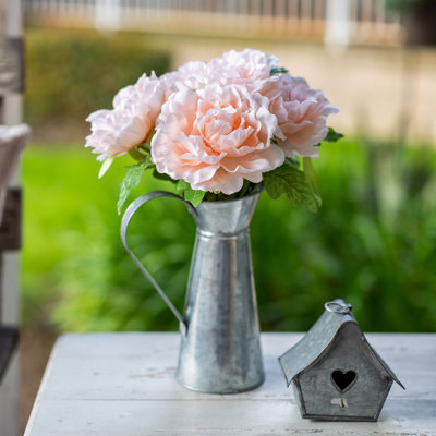 Omeara Silk Peony Arrangement in Vase