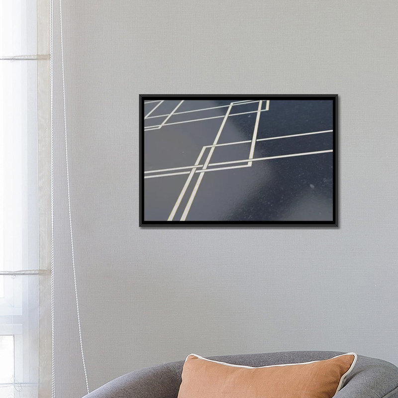 « conceptual surface », impression sur toile, H 18 po x l 26 po x P 1,5 po, Toile avec cadre noir, Pas de tapis