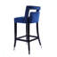 Chaise de salle à manger en velours suède avec têtes de clous-40355727