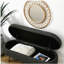 Banc de rangement repose-pieds ovale avec pieds en bois-1377432995