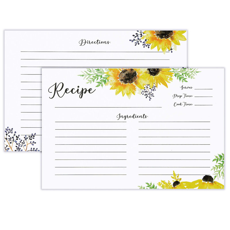 Outshine Premium Recipe Notecard