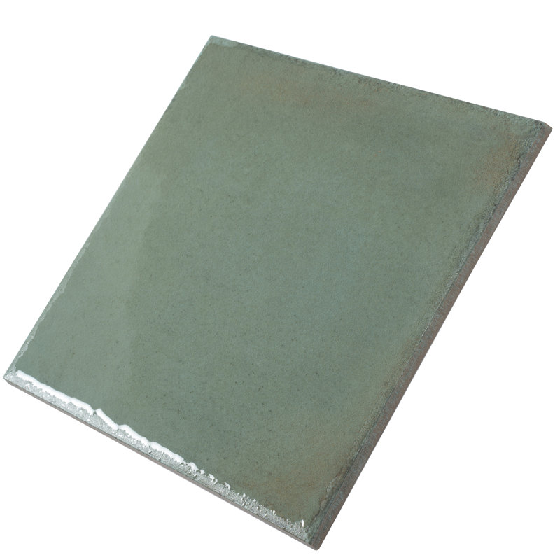 Cadence 8x8 Soft Sage Green Porcelain Zellige Square Wall and Floor Tile (12.49 sq ft/case) - 29 Pack, Sage Green