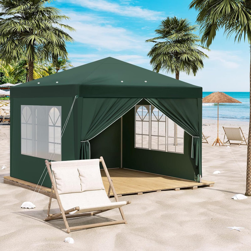 Brittenham 3 x 3m Metal Patio Gazebo, Green