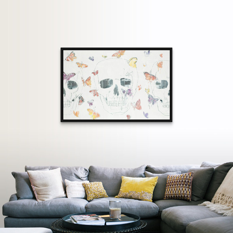 Reproduction d’art sur toile, "Omen of Forever" par Joshua Schicker, Cadre flottant noir, H 34 po x l 50 po x P 1,75 po