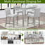 Ensemble de table de comptoir 5 pièces, ensemble de table de cuisine avec table carrée, table de salle à manger à hauteur de comptoir-188320614-188320608