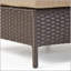 Canapé simple Pt Limon: conception moderne sans accoudoirs courbée, faux rotin durable, coussins résistants à l'eau pour une détente en plein air-2032899082-2032899083