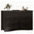 Migneco 47.2-inch wide 6-drawer double dressers with metal handles，storage cabinet-1890036235