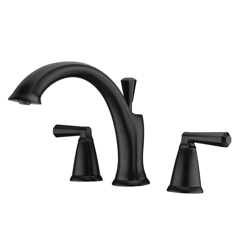 Robinet de baignoire romaine à deux poignées à fixation sur le comptoir 8 gallons avec valve brute - Collection Z