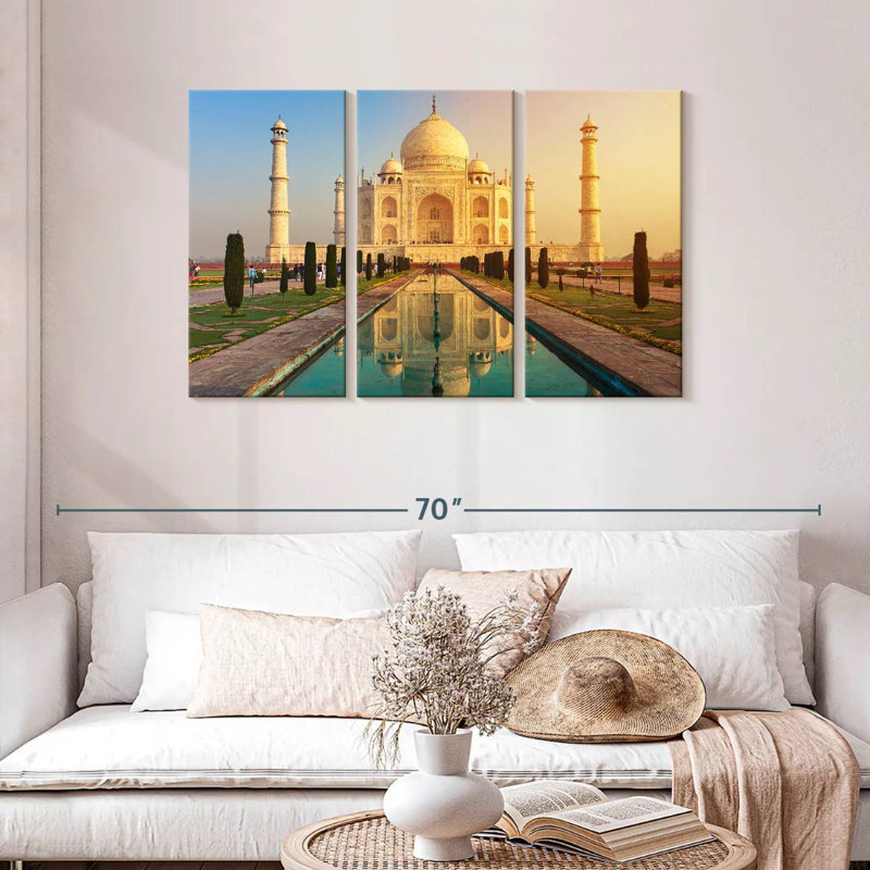 Le Taj Mahal, H 28 po x l 45 po