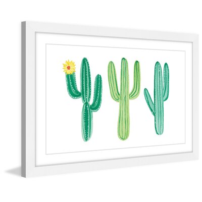 Cacti' by Molly Rosner Framed Painting Print -  Marmont Hill, MH-MOLROS-02-WFP-24