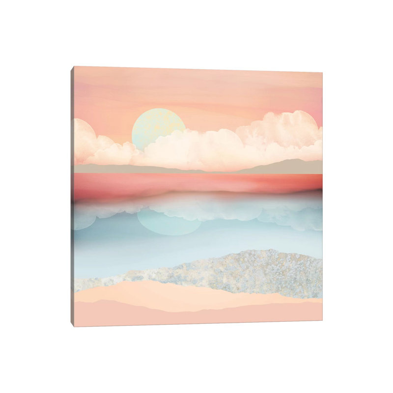 Plage menthe moon, 12 po x 12 po x 0,75 po