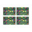 Xmas Vegan Leather Rectangle Placemats-50817891