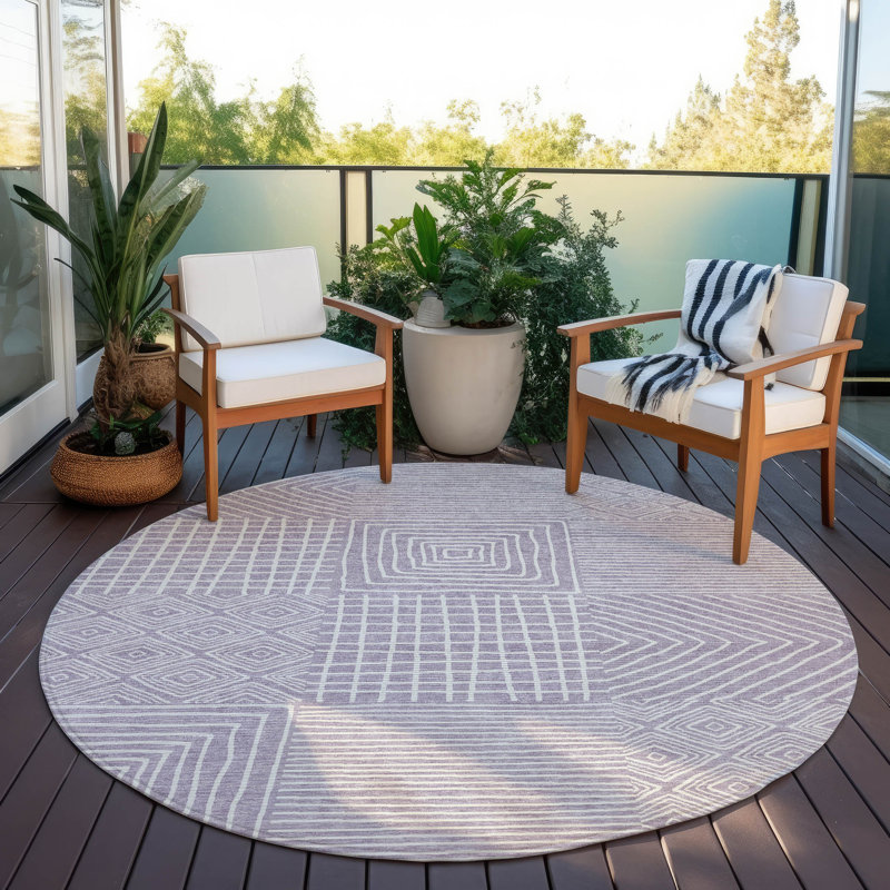 Chayden Outdoor Doormat, Round 8'