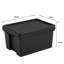 Wham Bam Heavy Duty Recycled 16L Plastic Storage Boxes Pack of 3 Black
