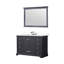 Ensemble de meuble-lavabo simple 48 po, lavabo carré et miroir 46 po avec robinet Dukes-1147581499-1091181436