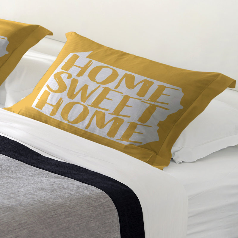 Sham Set, King, Polyester, Yellow