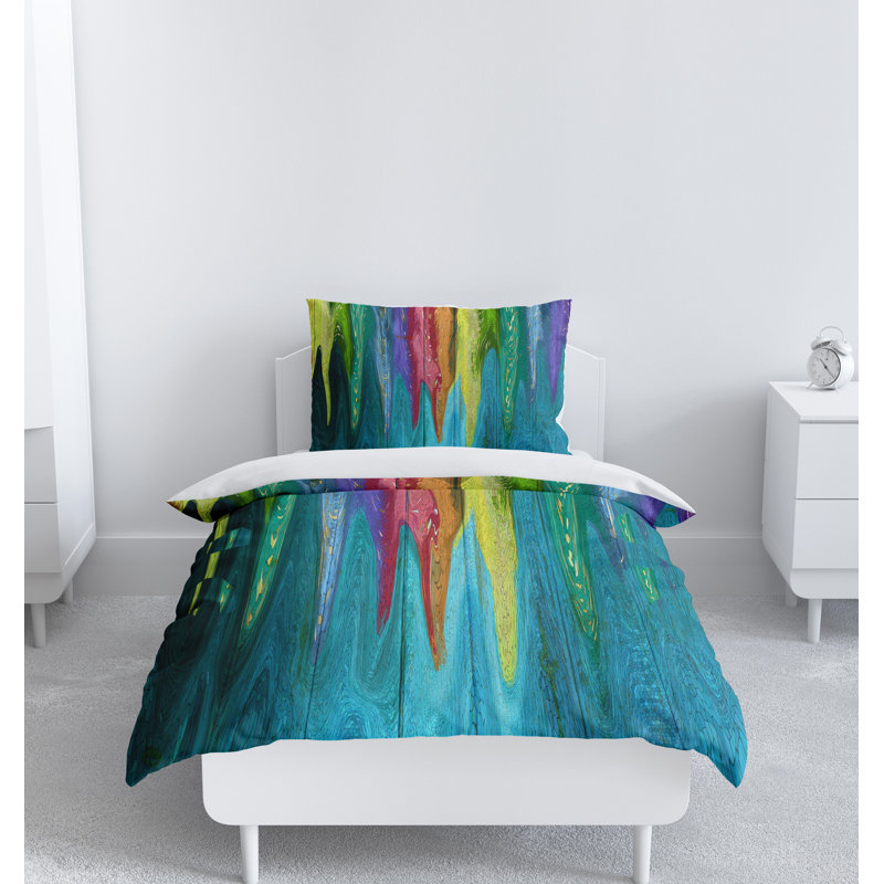 Abstract Duvet Cover, King Duvet Cover + 2 King Shams