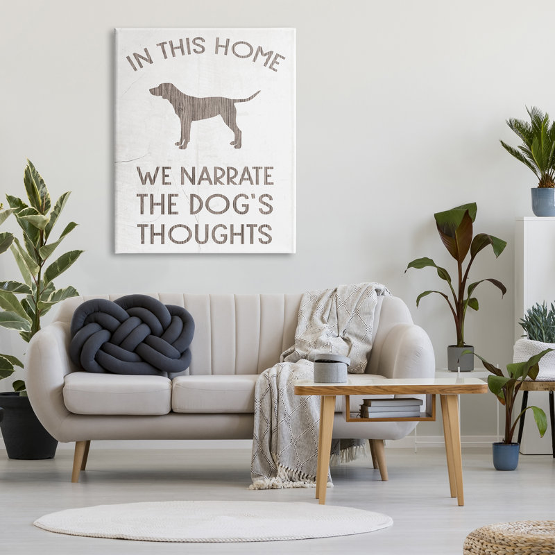 We We Narrate Dog's Penss phrase Family Pet Motivation, H 48 po x l 36 po x P 1,5 po
