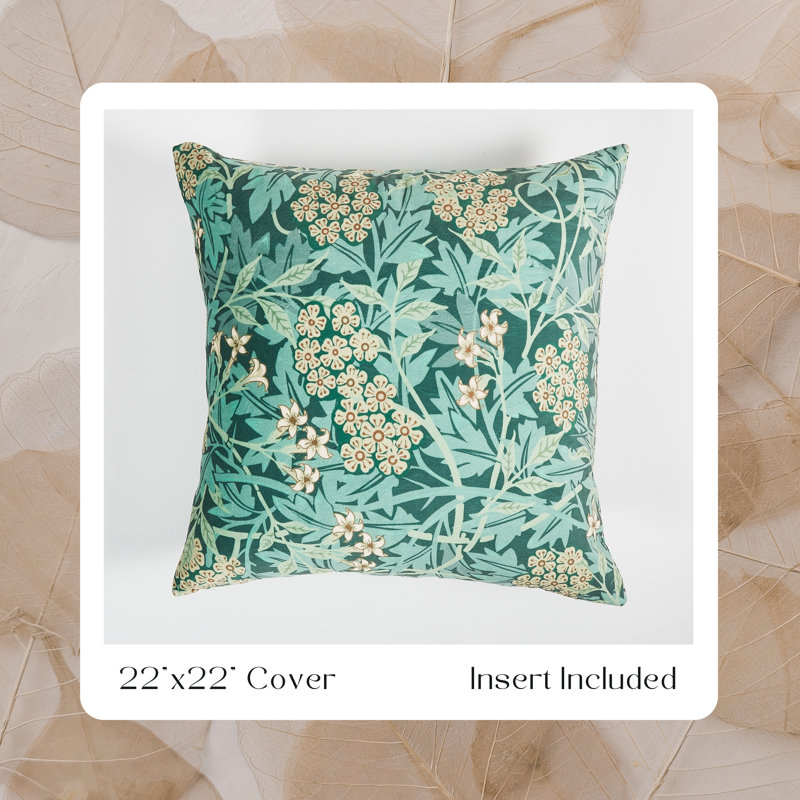 Coussin floral 22 po