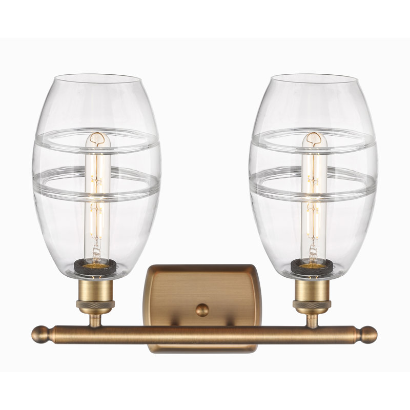 Bettylou 2 - Light Dimmable Vanity Light, Clear, Brushed Satin Nickel