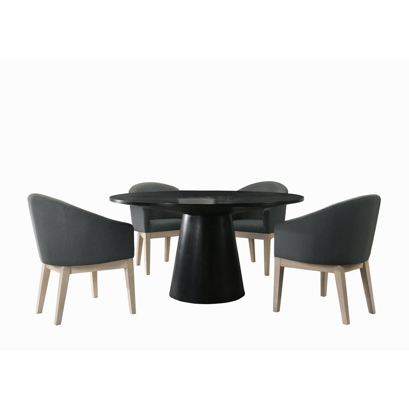 Bhaskar 4 - Person Pedestal Dining Set