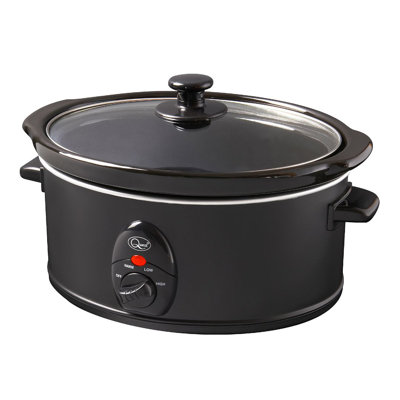black 3.5 litre slow cooker 200w