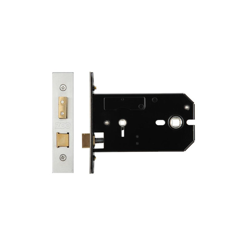 Bathroom Horizontal Lock, Stainless Steel