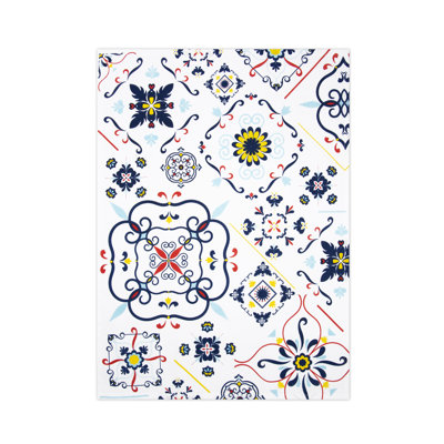 Vietri Floral Tea Towel Kitchen Towel